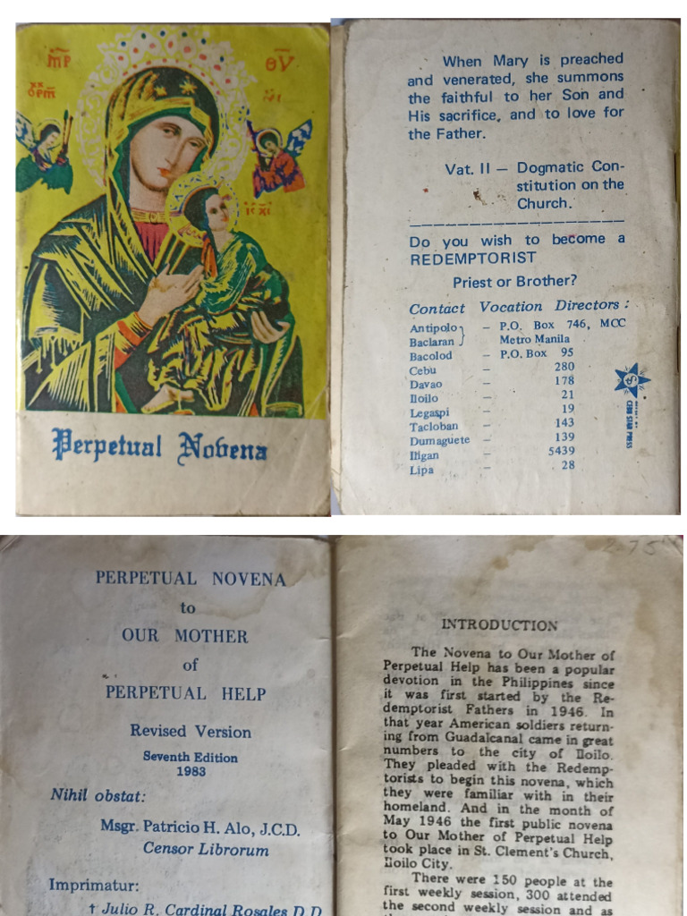 Novena Our Lady of Perpetual Help | PDF