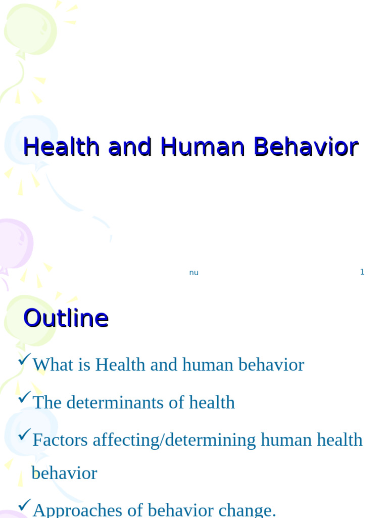 2 Health & Human Behavior | PDF
