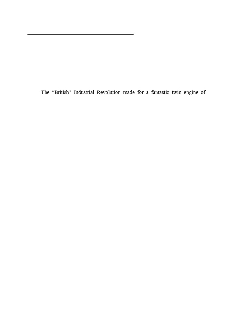 First Wave of Globalization (19th Century-1914) | PDF