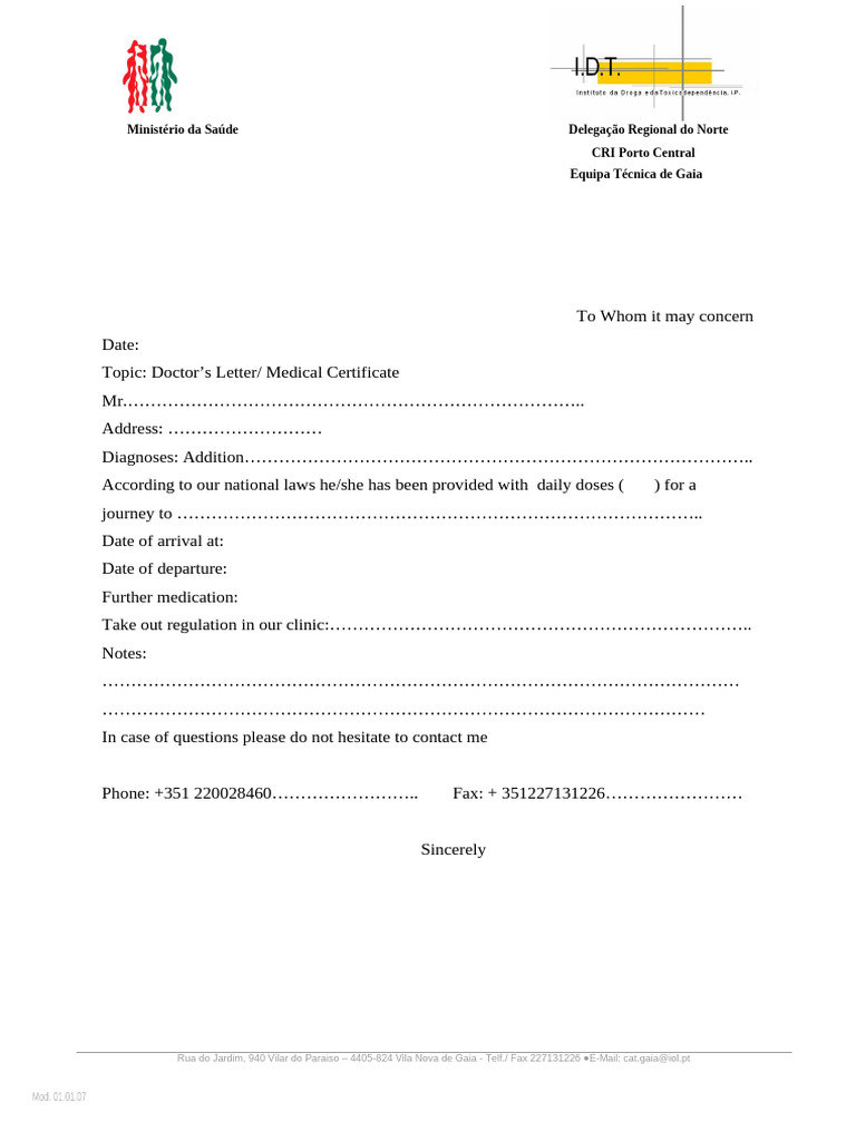 Cópia de International Doctor's Letter | PDF | Self-Improvement ...