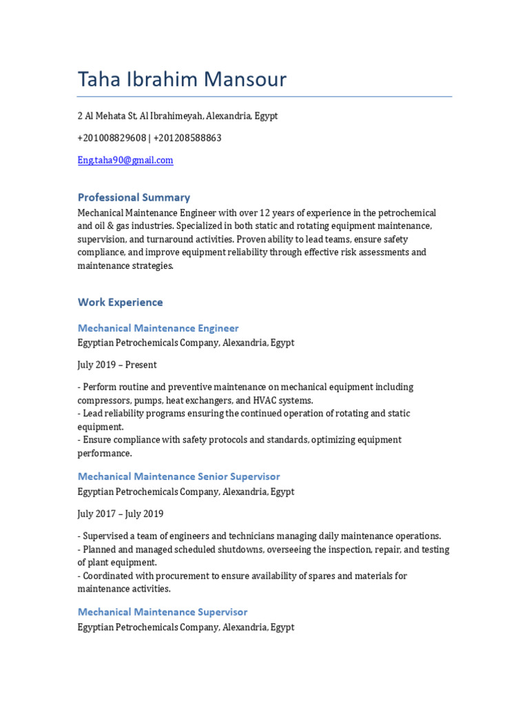 mechanical-maintenance-engineer-cv-pdf
