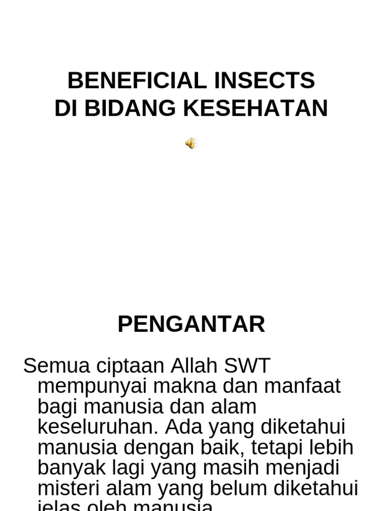 Beneficial Insects 1 | PDF