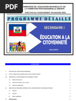 MENFP - Programme EPS 7e A 9e AF | PDF | Compétence (Ressources ...