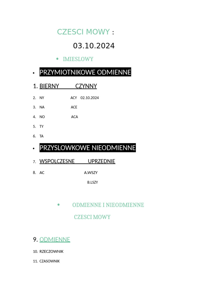 Sprawdzian Ze Składni Klasa 8 Sprawdzian Polski | PDF