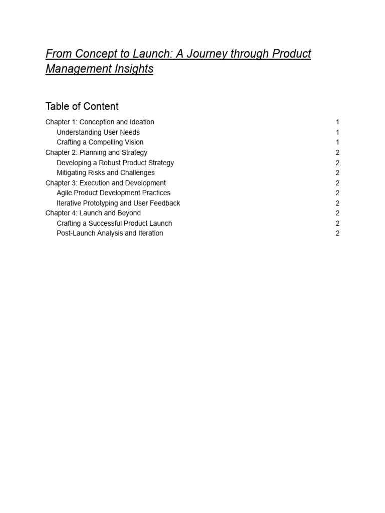 Product Management Book | PDF