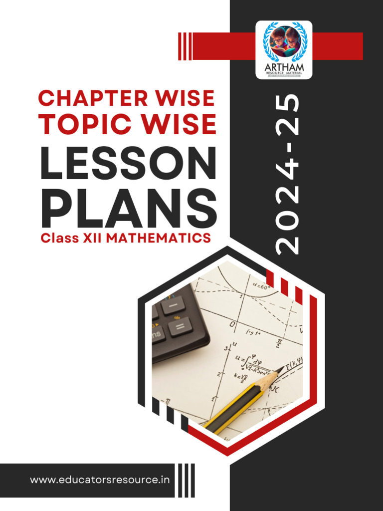 Class 12 Lesson Plan Chapter - 4 Determinants | PDF