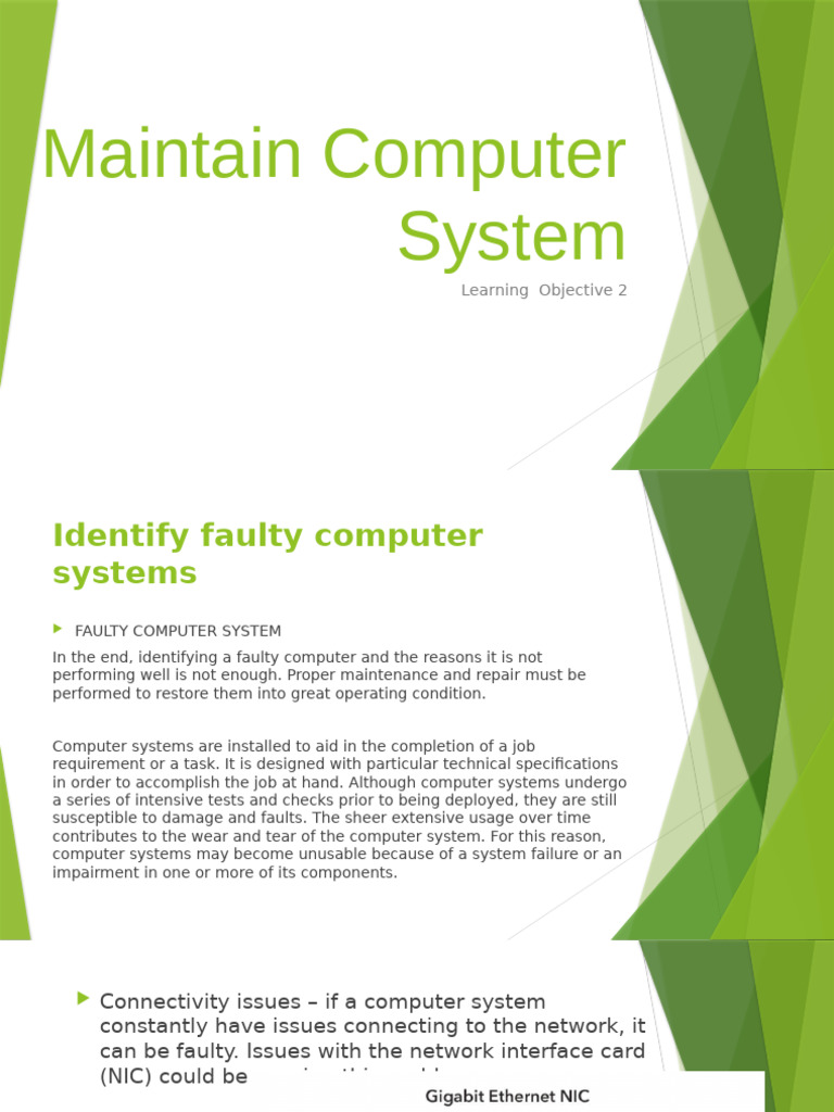 Maintain Computer System | PDF
