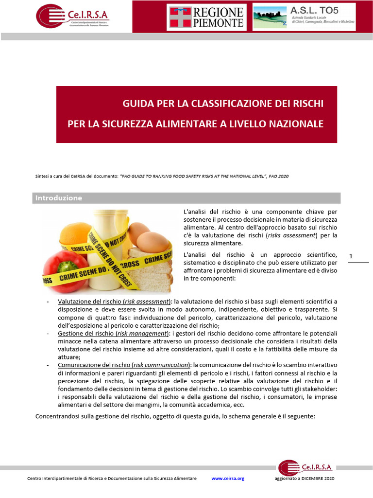 Guida FAO Risk Ranking 17.12.20 | PDF