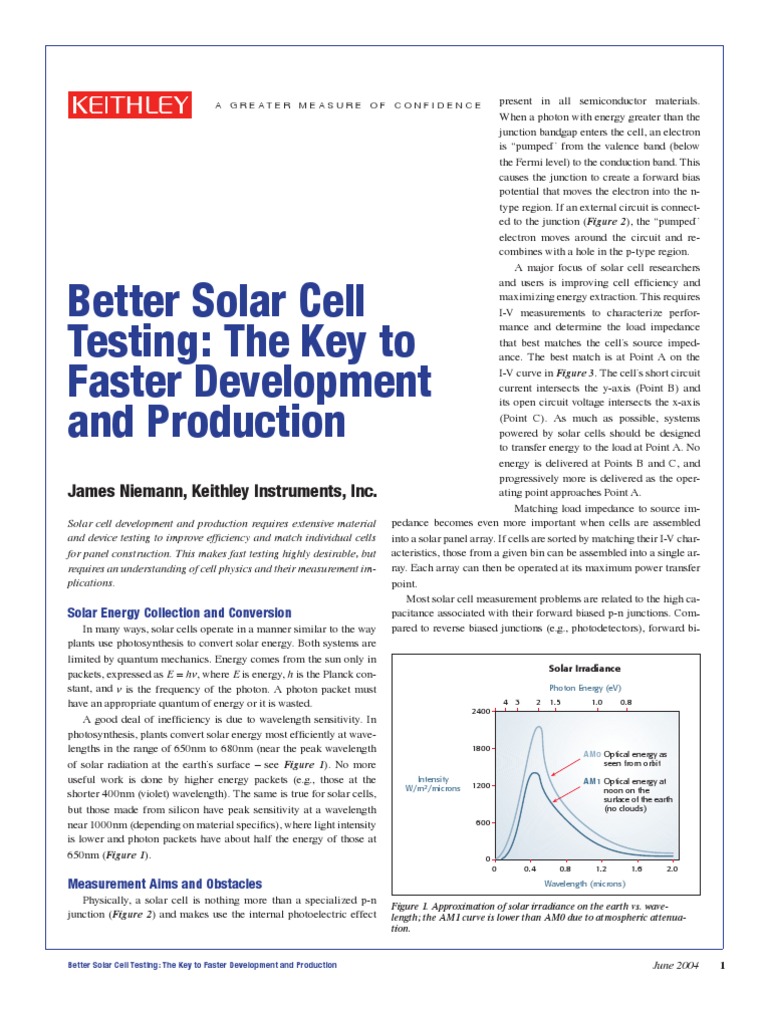 Better Solar Cell Testing: The Key To Faster Development and Production ...