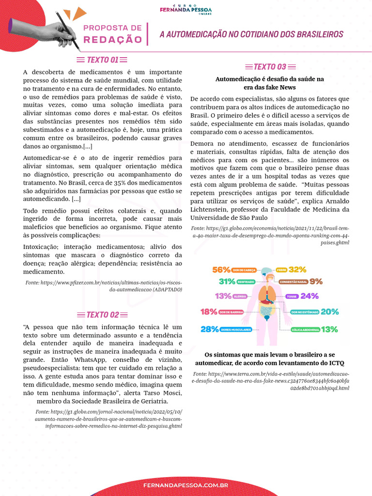 Desafios da Automedicação no Brasil | PDF | Especialidades médicas ...