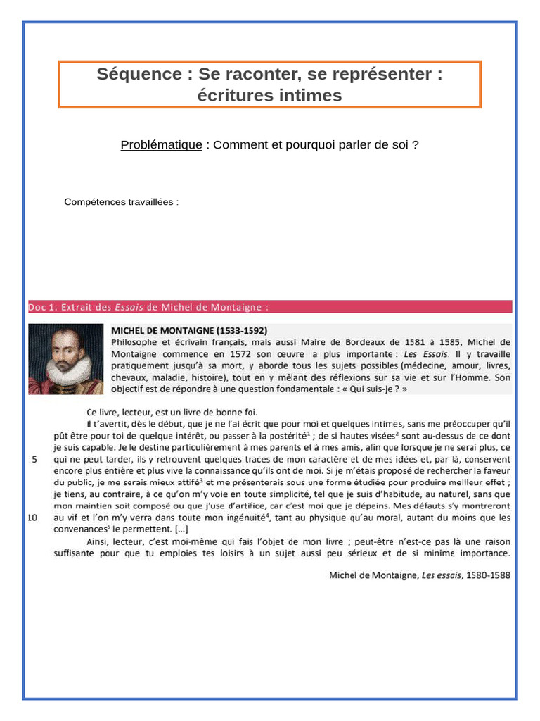 Séance 1 Français Élève | PDF