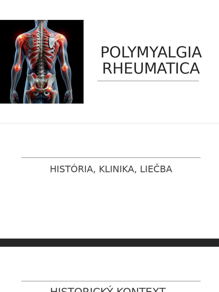 Polymyalgia Rheumatica - Doplnenie | PDF