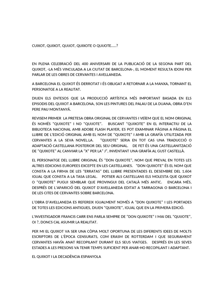 CUIXOT Còpia | PDF