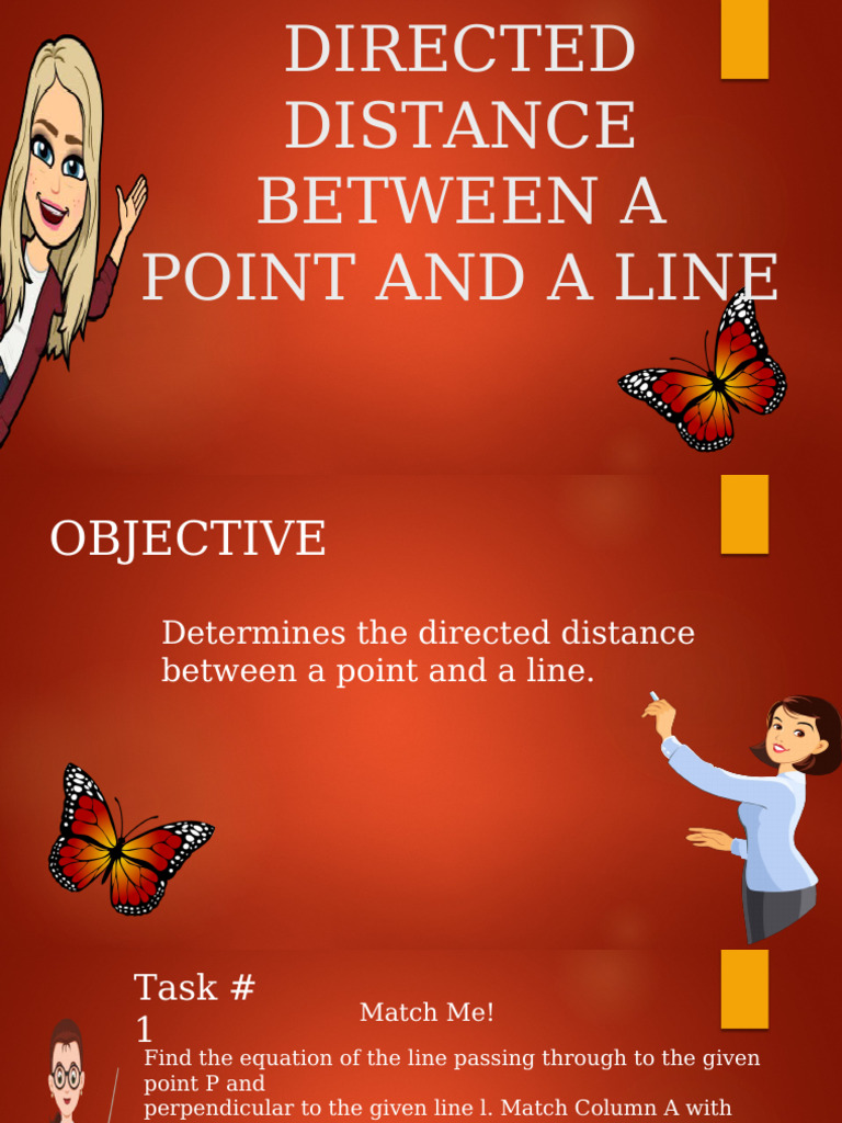 Directed Distance Between A Point and A Line | PDF