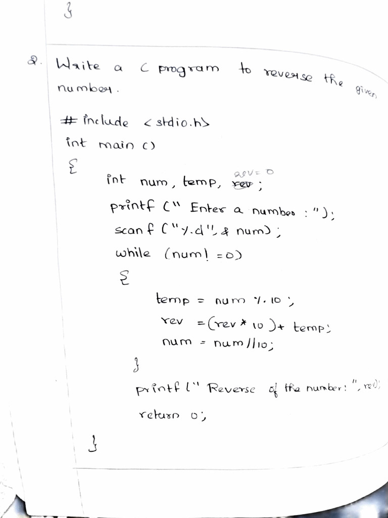 Reverse Program | PDF
