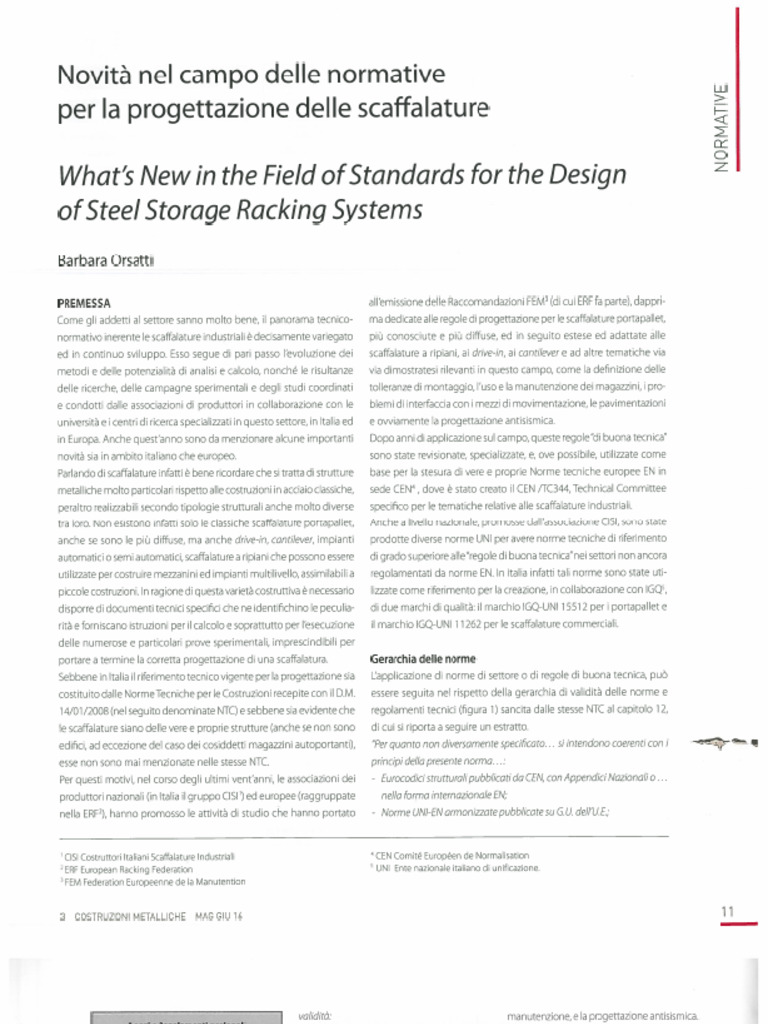 What's New in The Field of Standards For Design of Steel Storage ...