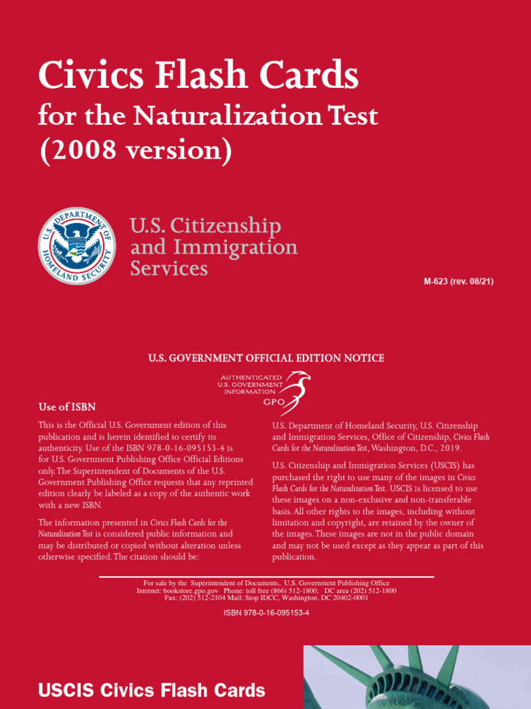 Civics Flash Cards for Naturalization Test | PDF | American Civil War ...