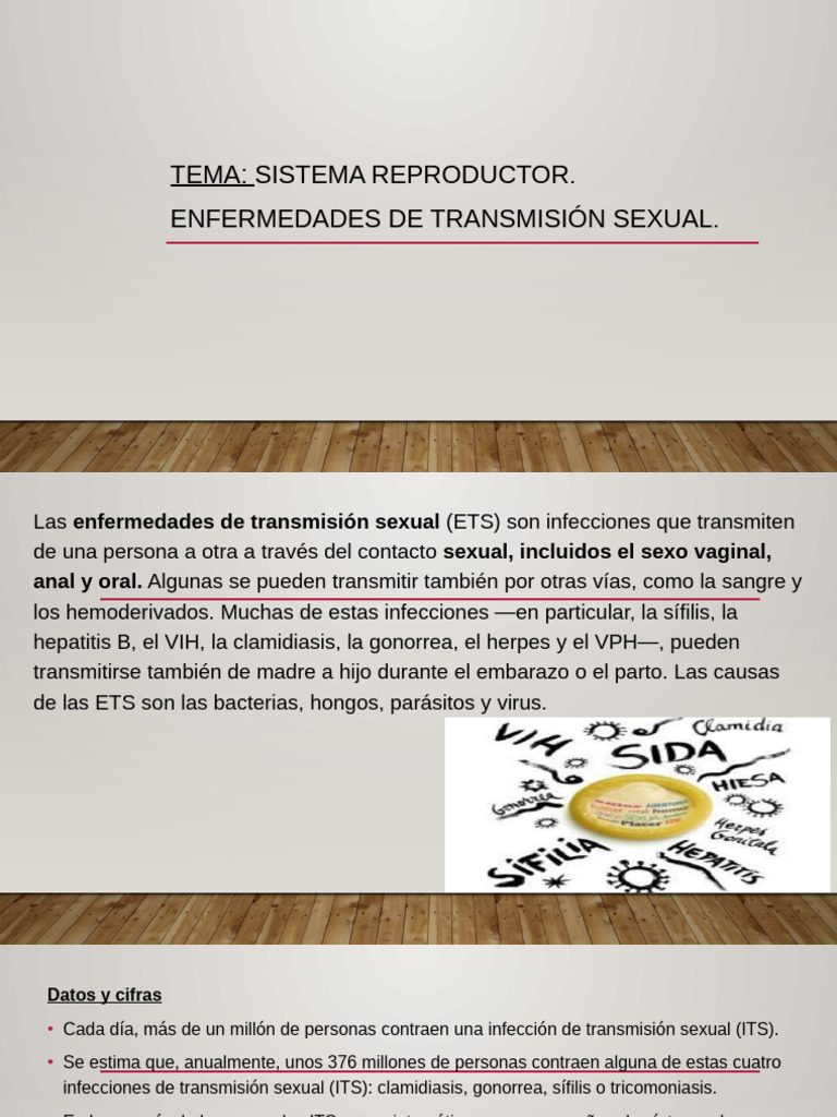 Clase Enfermedades de Transmision Sexual Ets | PDF | Infección ...
