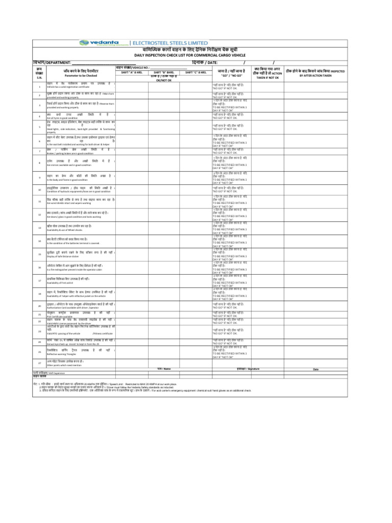 vehicle-check-list-pdf-manufactured-goods-car
