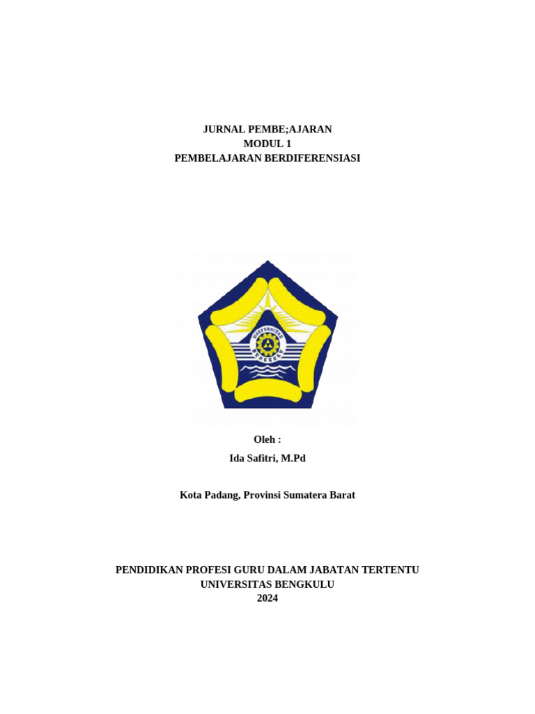 Jurnal Pembelajaran Modul 1 | PDF