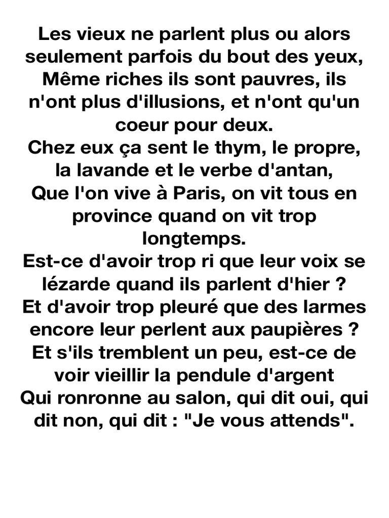 Les Vieux Jacques Brel Pdf