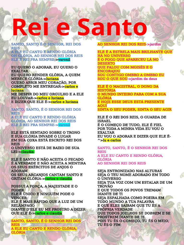 Rei e Santo | PDF