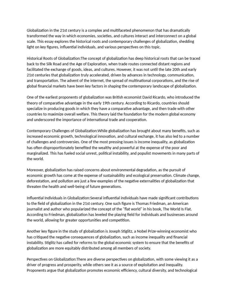 globalization-in-the-21st-century-is-a-complex-and-multifaceted