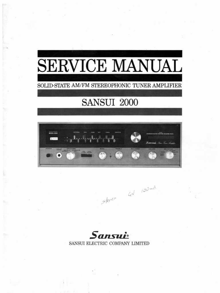 Sansui 2000 Kompletter Umbausatz Hochwertige Empfänger