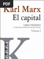 Karl Marx - El Capital - Vol. I