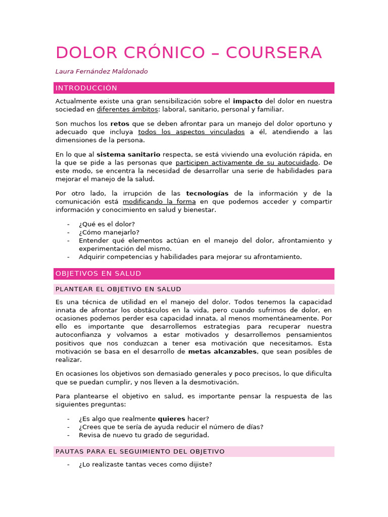 AP Dolor Crónico | PDF