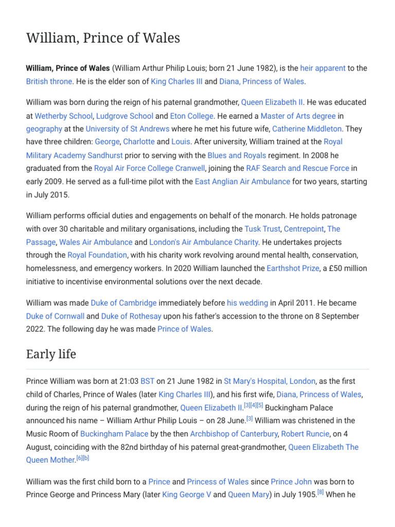 William intelligence overview