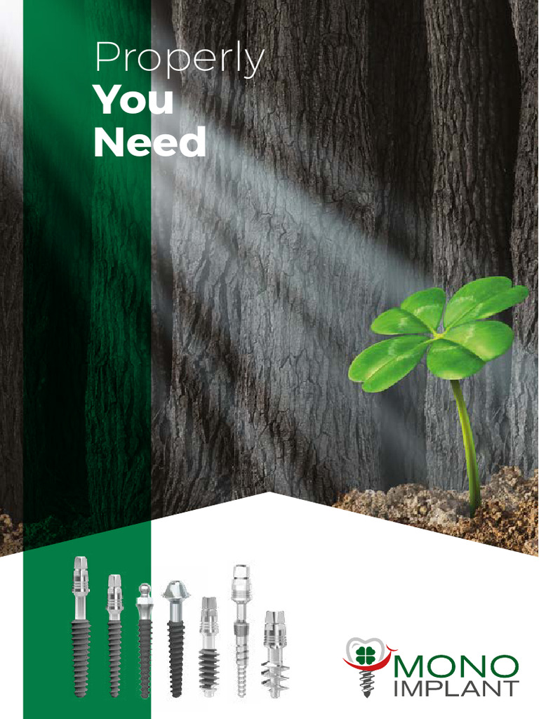 Mono İmplant Katalog | PDF