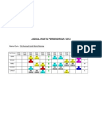 JADUAL WAKTU PERSENDIRIAN 2012