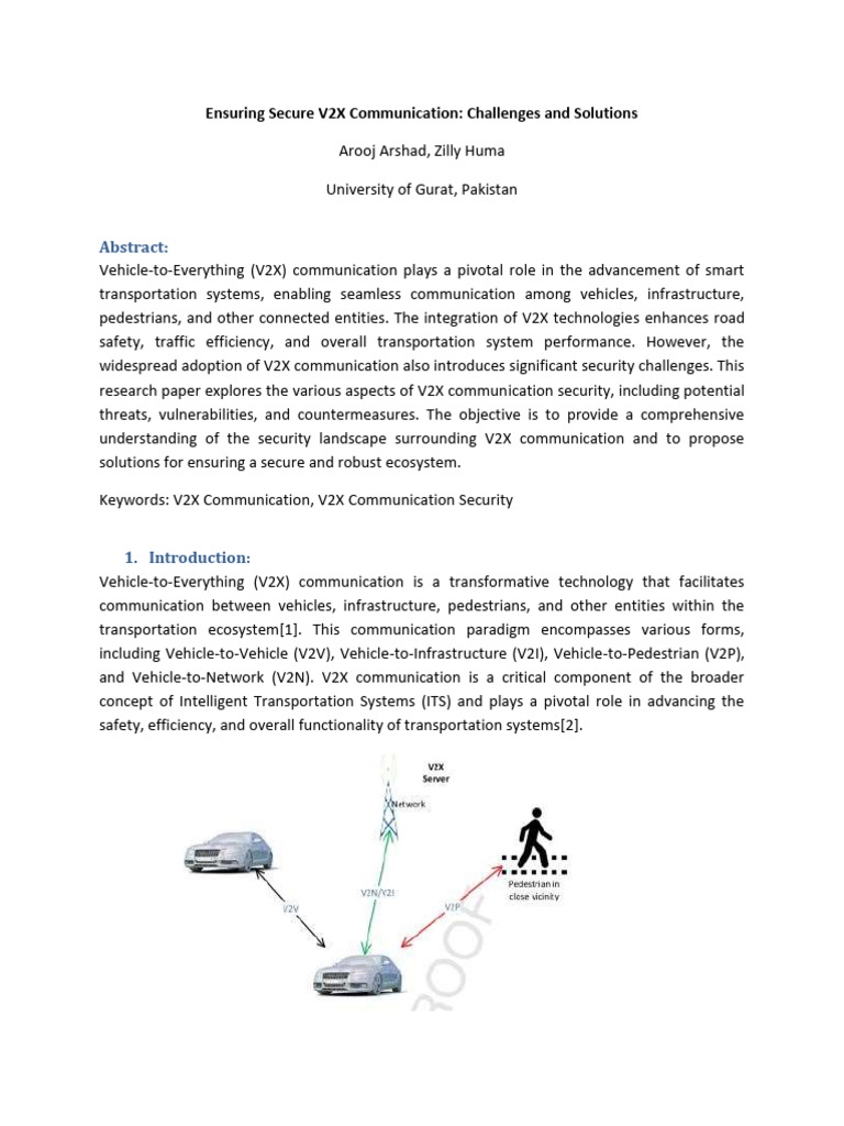 Ensuring Secure v2x Communication PDF | PDF | Computer Security | Computers