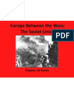 Europe Between The Wars: The Soviet Union: Chapter 26 Notes