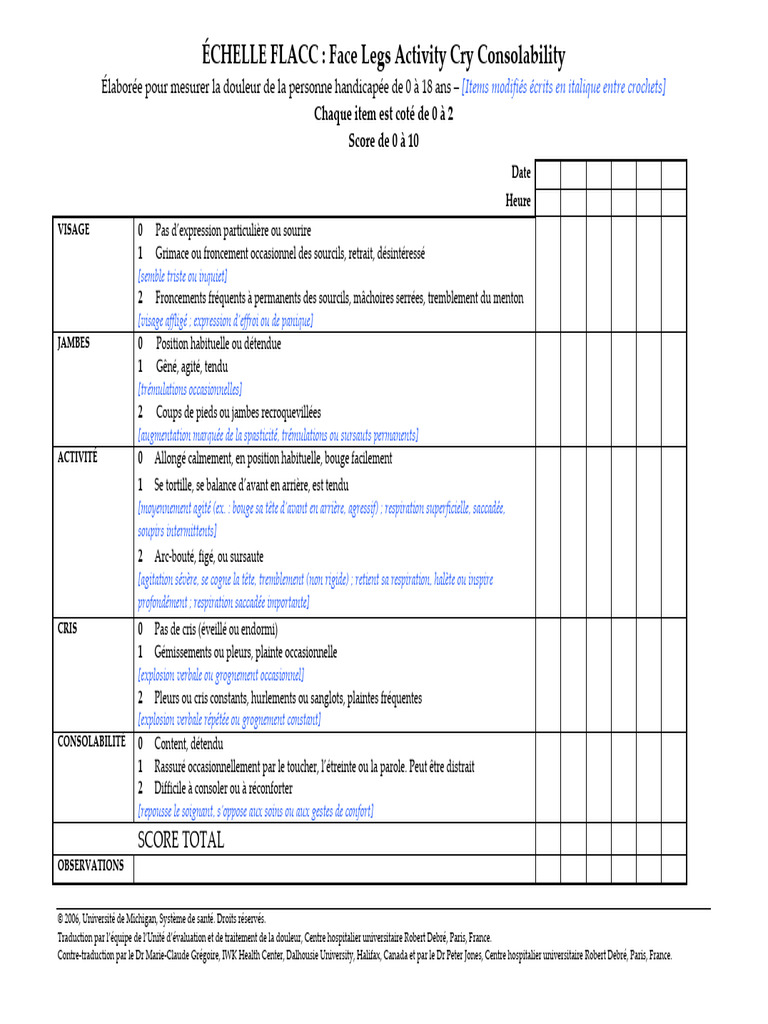 FLACC | PDF