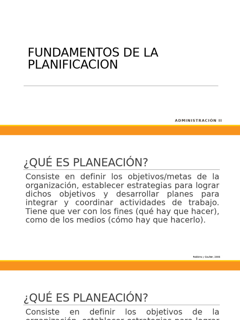 Fundamentos de La Planificacion-1 | PDF