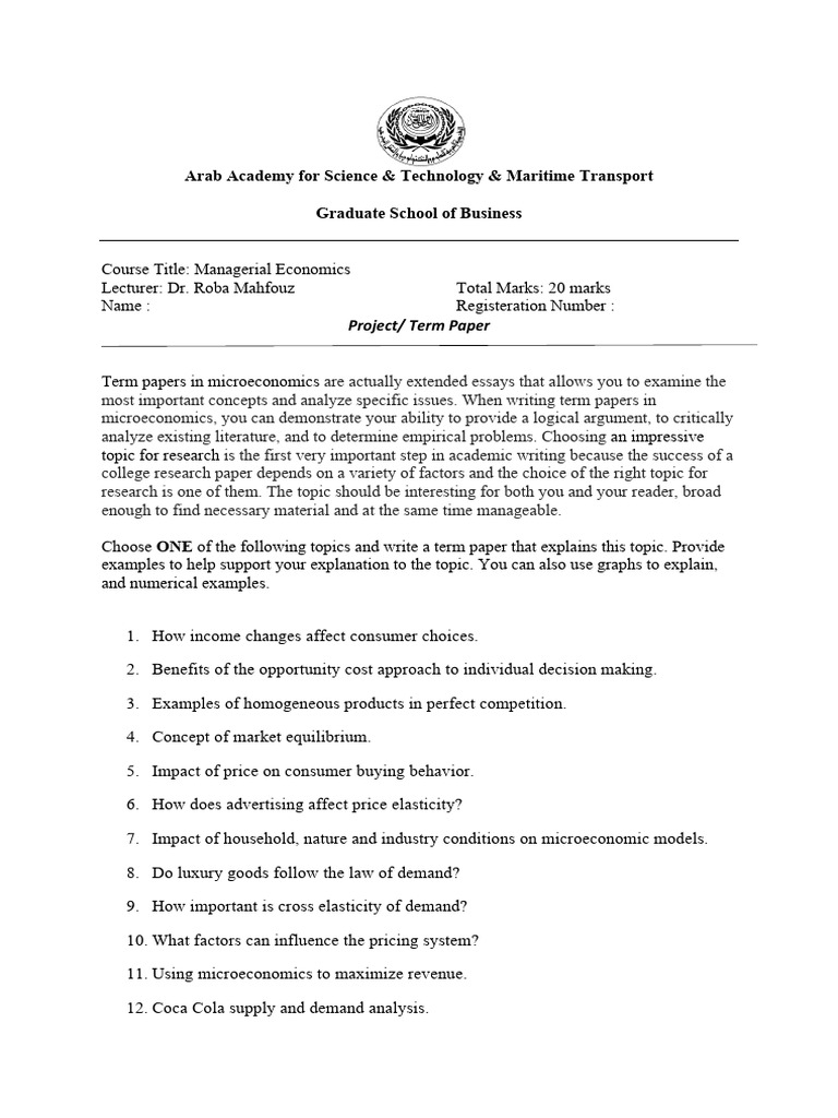 Term Paper | PDF
