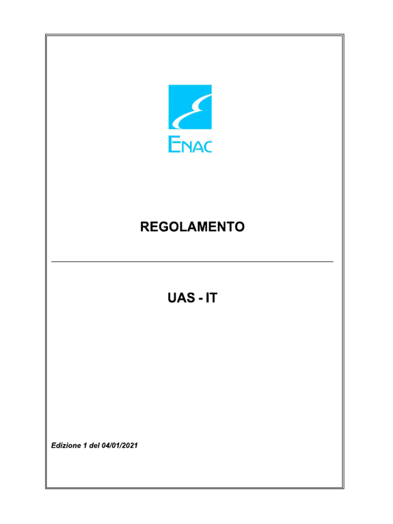 Regolamento UAS IT | PDF