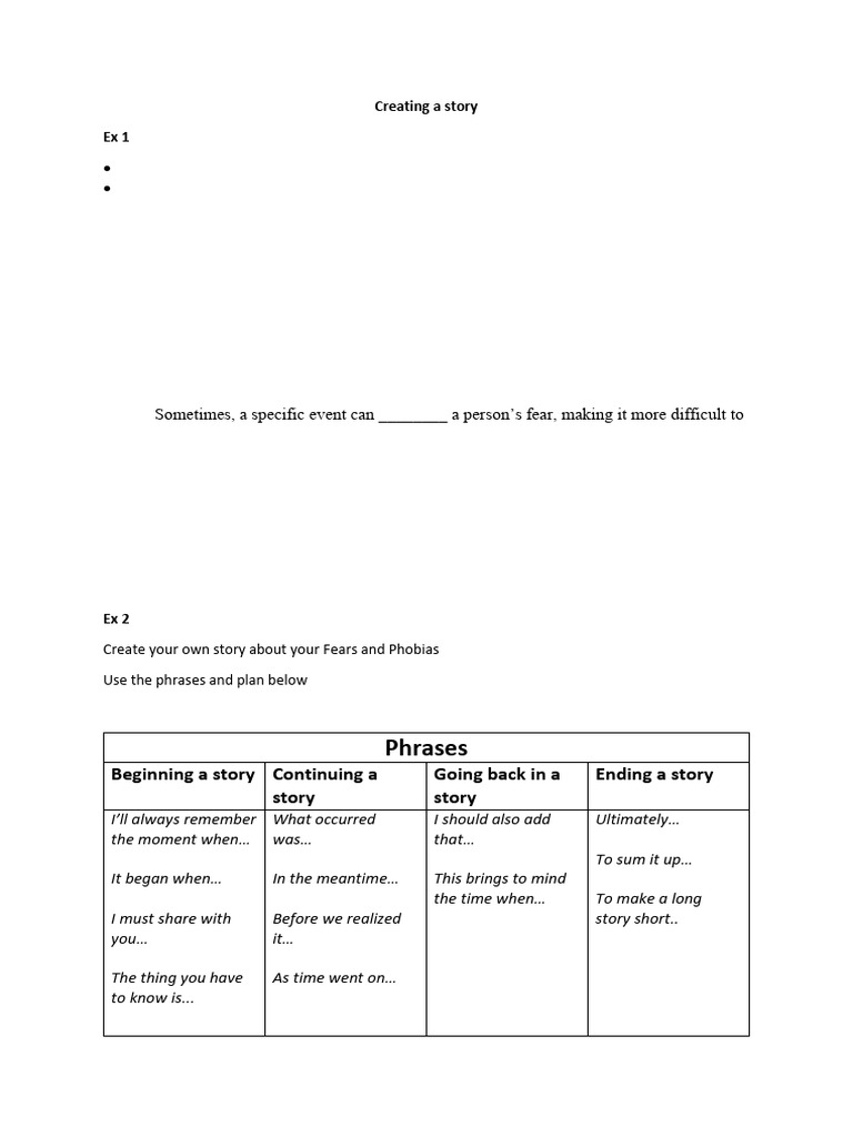 Creating A Story | PDF