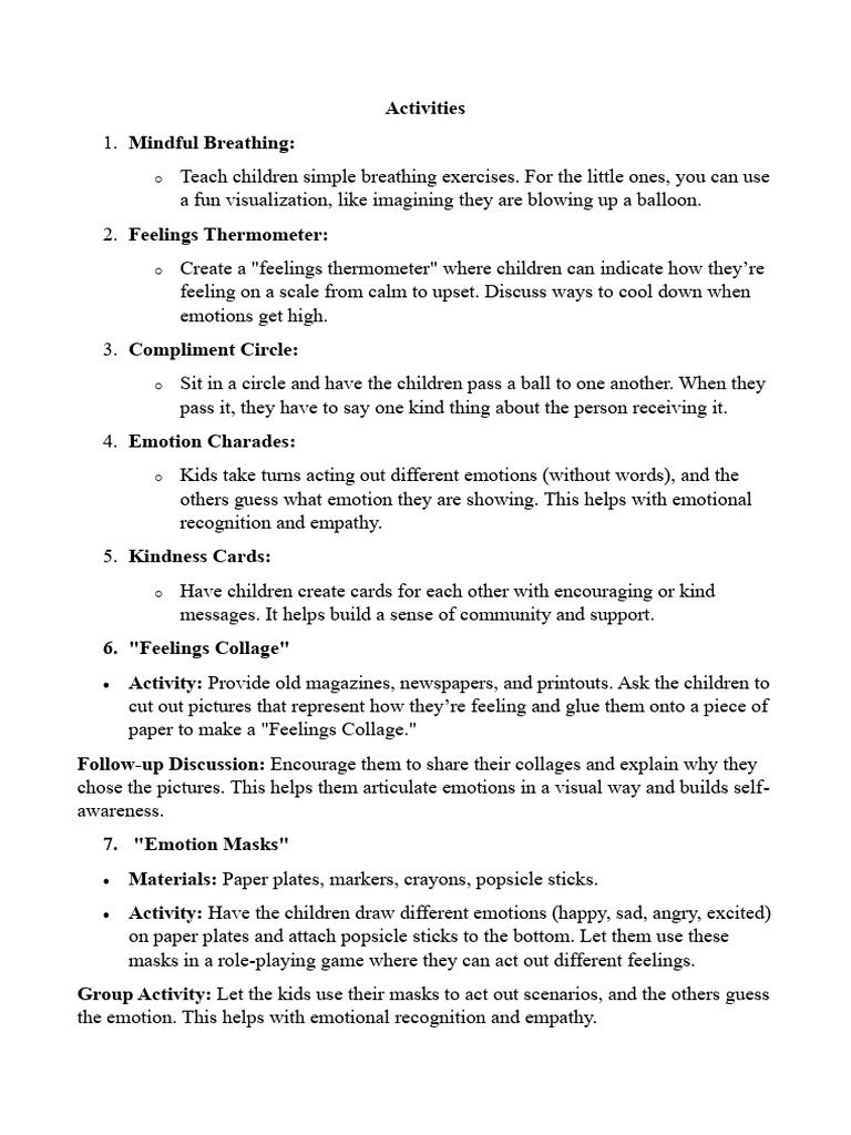 Activities | PDF
