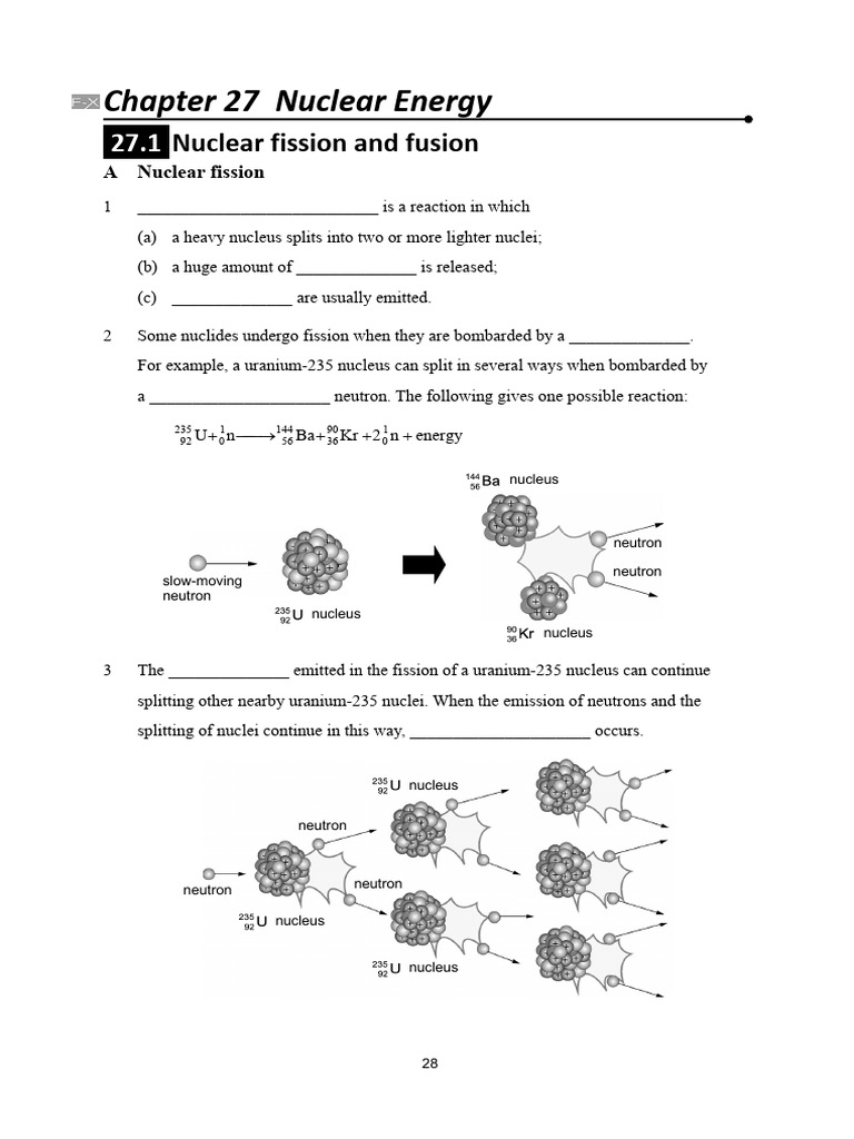 Ch27 Notes | PDF | Nuclear Reaction | Science & Mathematics