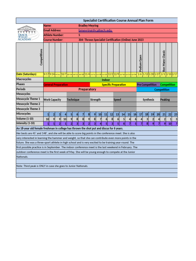 304 Training Design Form | PDF