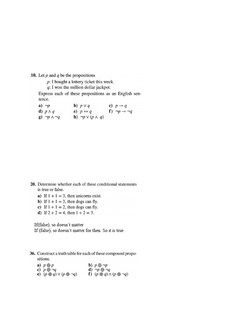 Discrete MathHomework 1-1DM | PDF