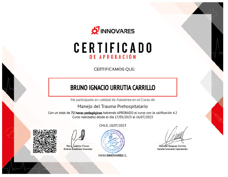 Certificado PHTLS | PDF