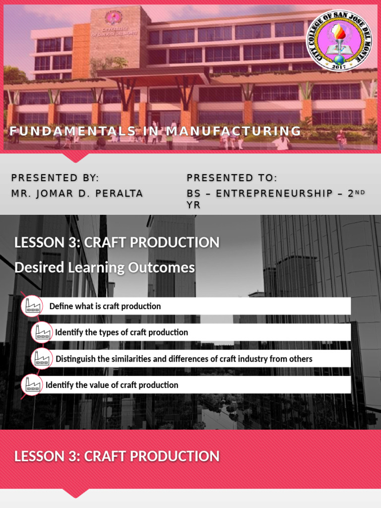 Manufacturing - 2nd Yr L3 | PDF