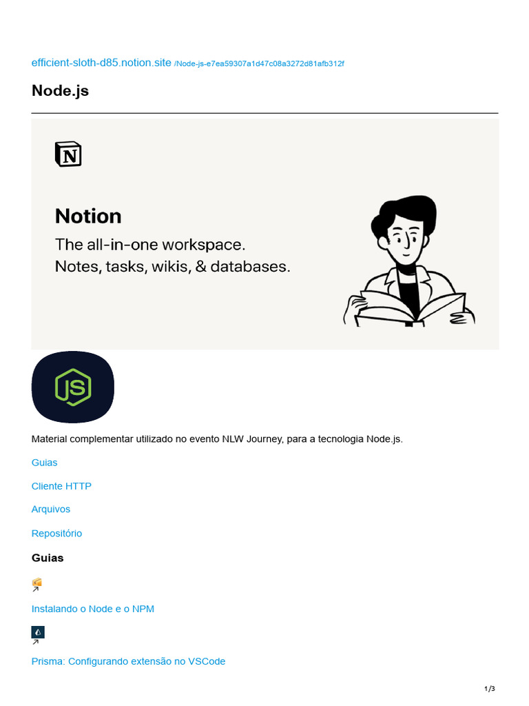 00 Notion Guia Node | PDF