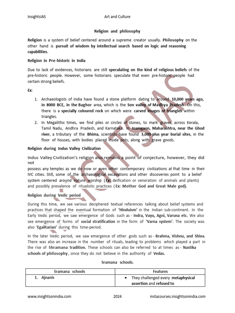 Indian Religion and Philosophy Overview | PDF | Bhakti Movement | Vedas
