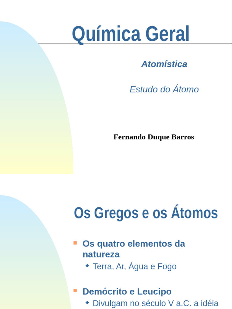 Aula de Atomística | PDF