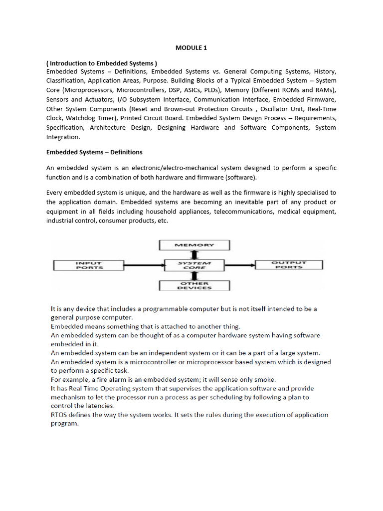 Es Module 1 | PDF